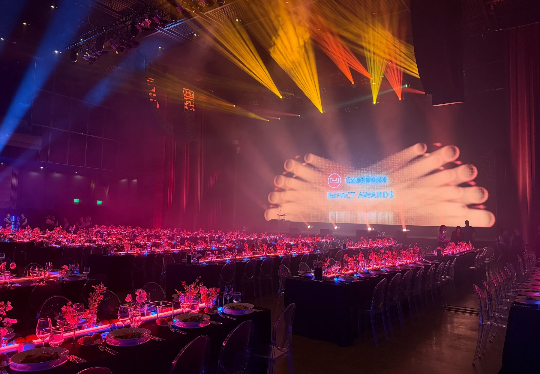 Impact Awards gala dinner room